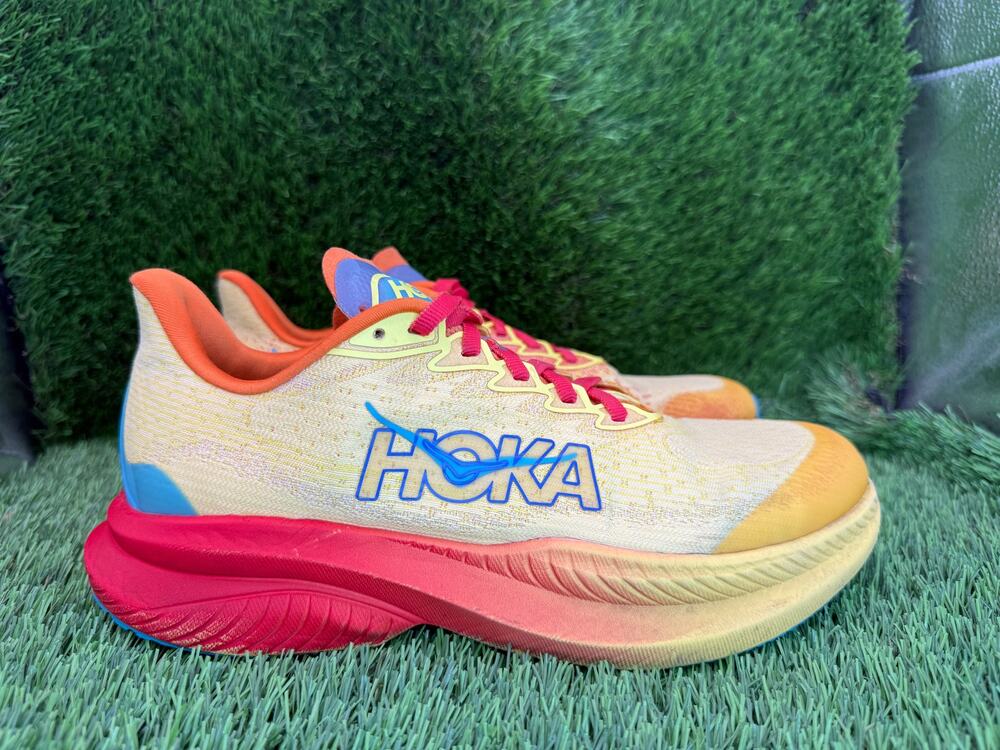 Hoka One One Mach 6 1147553-PYS Athletic Shoes Boys 5 Orange Sports Running